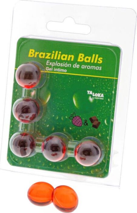 Intimes Süßes & Sinnliches Gel - Packung mit 5 Kugeln