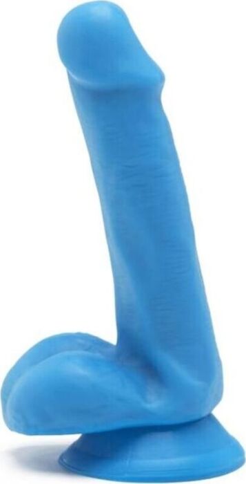 Happy Dicks Dong 6 Zoll mit Bällen - blau Happy Dicks Dong 6 Zoll mit Bällen - blau