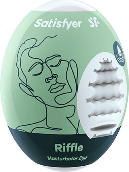 SATISFYER EGGCITED Riffle Masturbator-Ei mit Hydro-Active