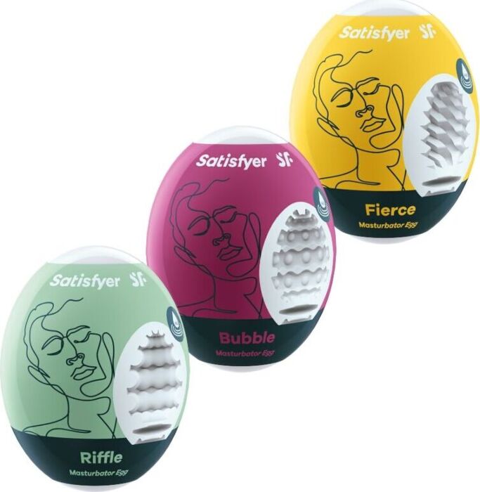 SATISFYER EGGS – 3er Masturbator‑Eier Set