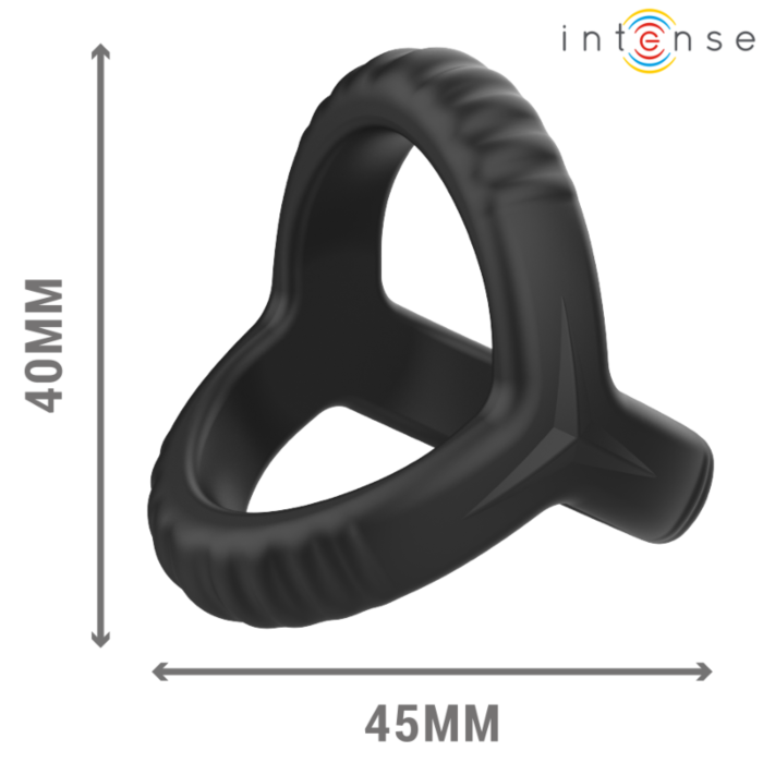 INTENSE Carson Doppelsilikonring in Schwarz für Männer INTENSE Carson Doppelsilikonring in Schwarz für Männer