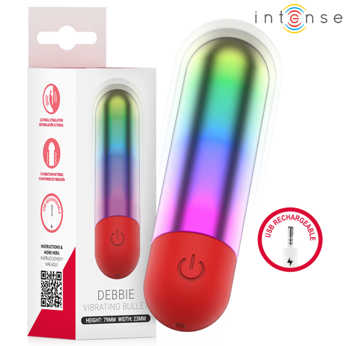 Mini Vibrator INTENSE Debbie Rainbow | 10 Vibrationsmodi Mini Vibrator INTENSE Debbie Rainbow | 10 Vibrationsmodi