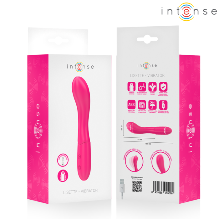 Vibrator INTENSE LISETTE 19 cm mit 10 Vibrationen Vibrator INTENSE LISETTE 19 cm mit 10 Vibrationen