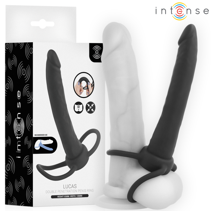 INTENSE FOR HIM LUCAS Analdildo mit integrierten Penis- und Hodenringen