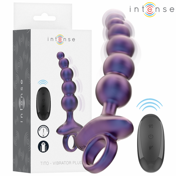 Vibrationsanalplug INTENSE TITO mit Fernbedienung Vibrationsanalplug INTENSE TITO mit Fernbedienung