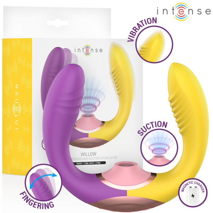 Vibrator INTENSE HIGH TECH WILLOW 3-in-1 Saug- und Vibrationsstimulator Vibrator INTENSE HIGH TECH WILLOW 3-in-1 Saug- und Vibrationsstimulator