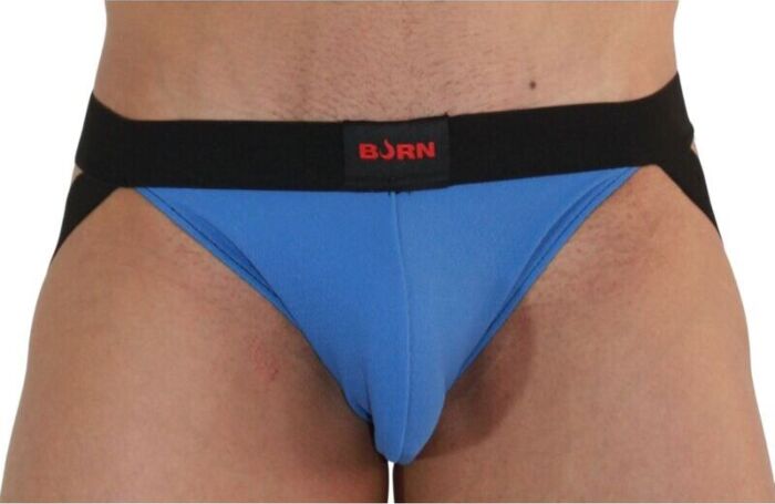 Jockstrap BURN 008 Azur/Schwarz - Sinnliche Eleganz