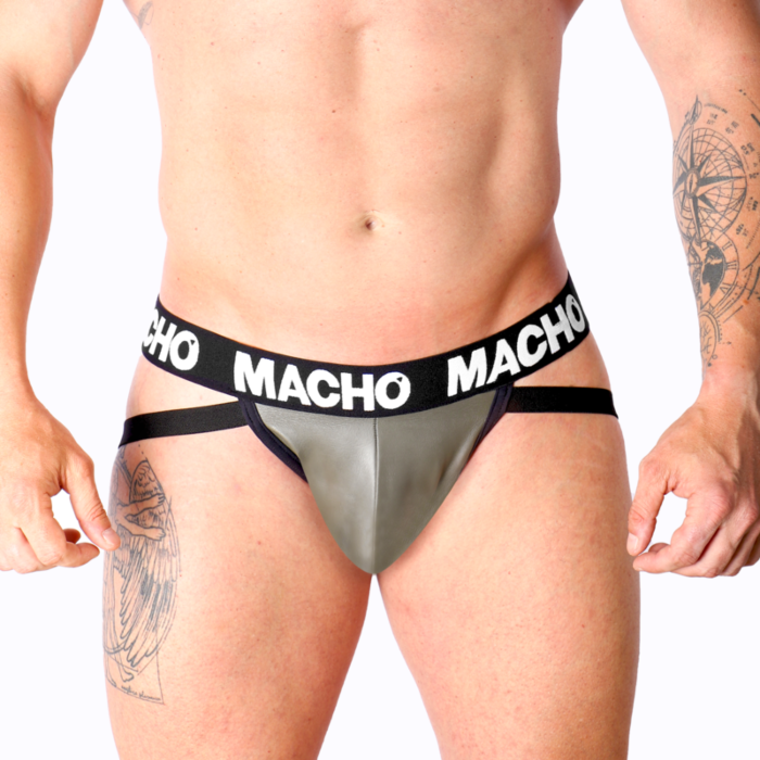 Jockstrap Leder Grau XL Jockstrap Leder Grau XL