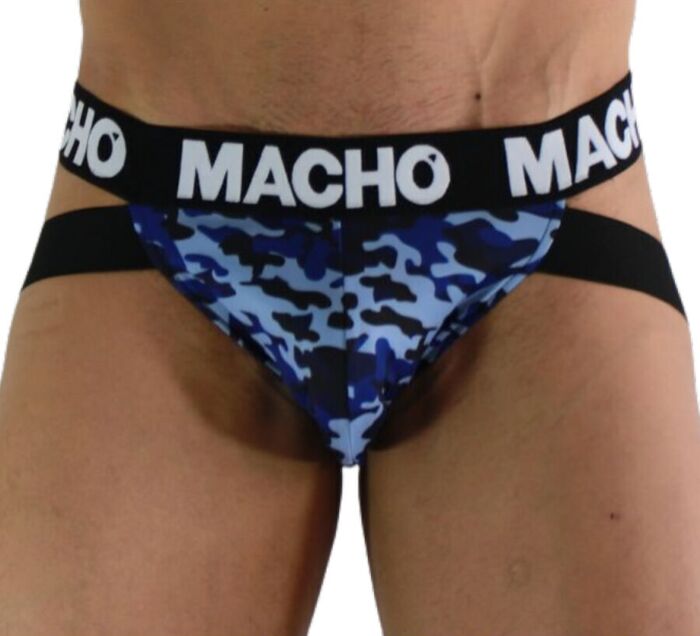 Jockstrap MACHO MX28MA Militär Blau - Bequemer Halt