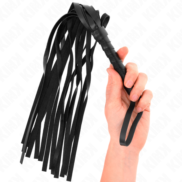 BDSM Látigo KINK IMPACT & TOUCH einfache schwarze Peitsche 45 cm BDSM Látigo KINK IMPACT & TOUCH einfache schwarze Peitsche 45 cm