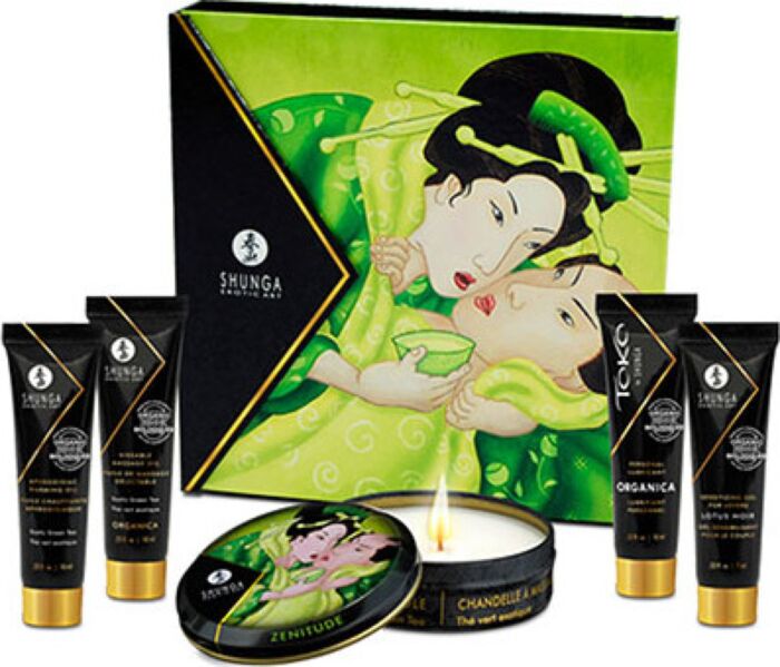 Erotik-Set Shunga Secret Geisha Grüntee Erotik-Set Shunga Secret Geisha Grüntee