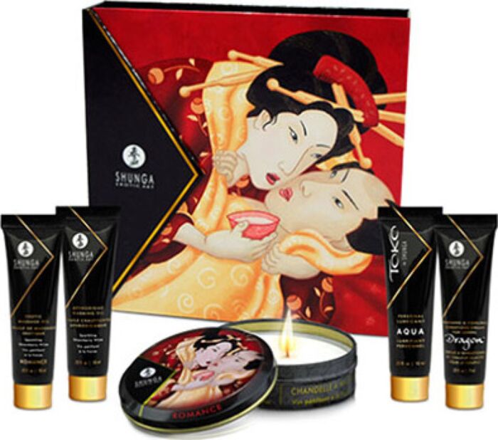 Paar-Kit SHUNGA KITS Geisha Erdbeeren & Cava