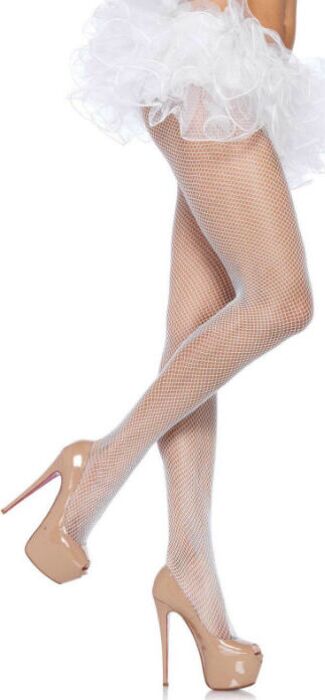 Leg avenue panties de rejilla blanco talla plus