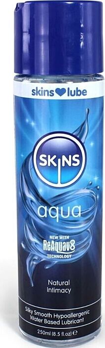 Gleitgel SKINS Aqua 250 ml – wasserbasiert Gleitgel SKINS Aqua 250 ml – wasserbasiert