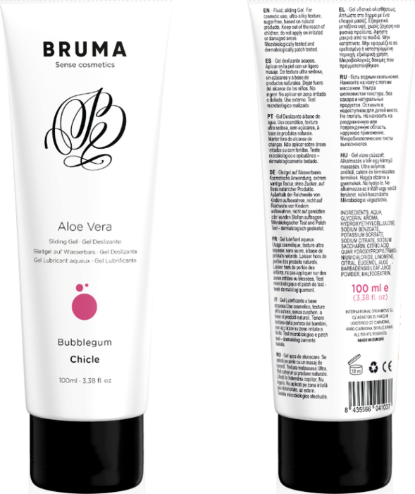 Gleitgel BRUMA Aloe Vera Chicle 100ml - Sanft & Lustig