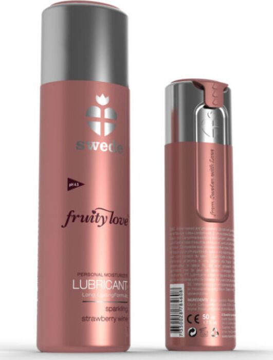 Lubricante Fruity Love SWEDE Fresas con Champagne 50 ml