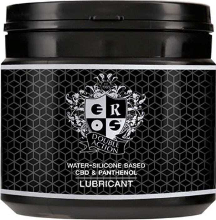 Eros Double Action Gleitmittel mit CBD & Panthenol 500 ml Eros Double Action Gleitmittel mit CBD & Panthenol 500 ml