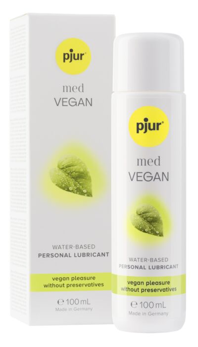 Lubricante Pjur Med Vegan Glide 100 ml con ingredientes vegetales Lubricante Pjur Med Vegan Glide 100 ml con ingredientes vegetales