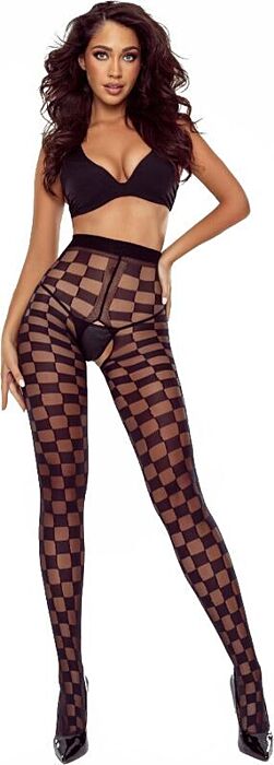 Crotchless Strümpfe Passion TIOPEN 024 Schwarz Crotchless Strümpfe Passion TIOPEN 024 Schwarz