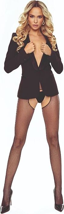 Medias PASSION TIOPEN 034 Crotchless Schwarz