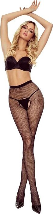 Medias PASSION TIOPEN 038 Crotchless Schwarz
