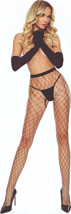 Medias PASSION TIOPEN 030 Crotchless Schwarz