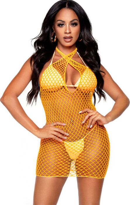 Minivestido Leg Avenue Orange Eleganz für Sie