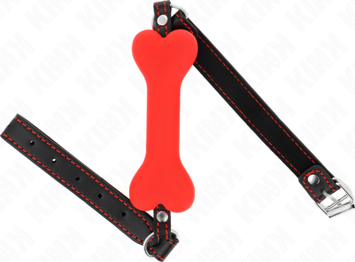 Mordaza BDSM KINK 12 cm Rot Silikon für Lust Mordaza BDSM KINK 12 cm Rot Silikon für Lust