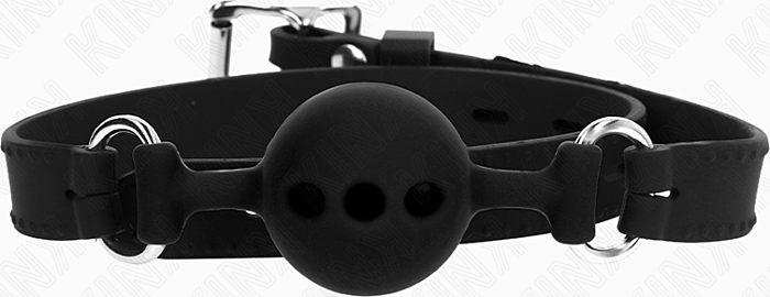 Mordaza KINK 55x2cm Silikon Schwarz Verstellbar