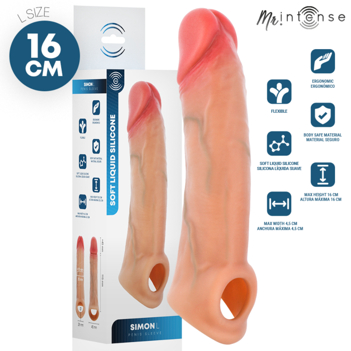Hülle MR. INTENSE Simon L 16 cm mit ergonomischem Design Hülle MR. INTENSE Simon L 16 cm mit ergonomischem Design