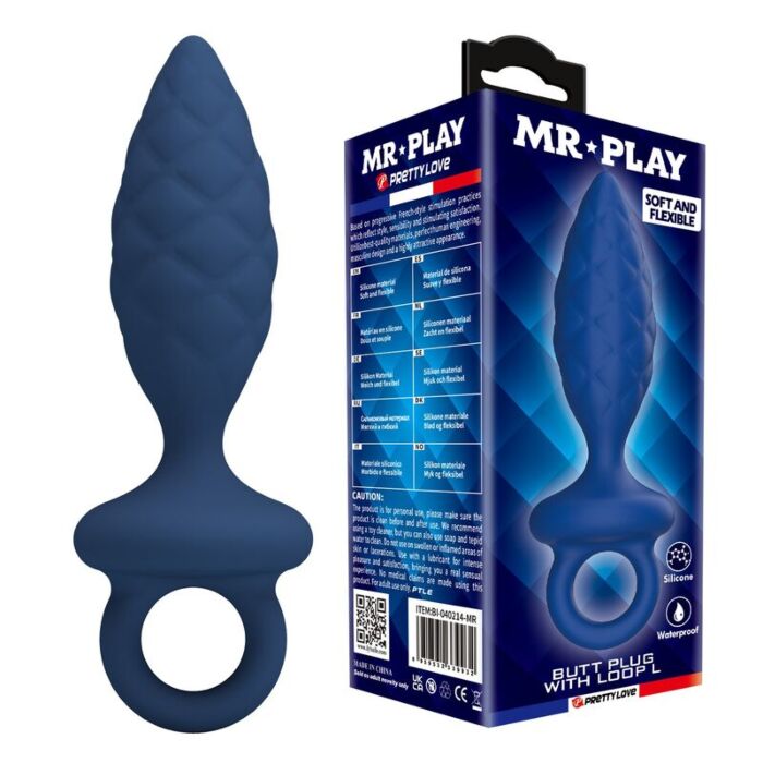 Analplug MR PLAY Textured Analplug mit Ring Analplug MR PLAY Textured Analplug mit Ring