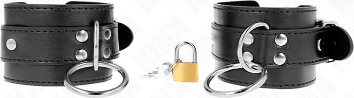 Münequeras KINK Black Adjustable BDSM Kontrolle