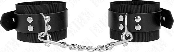 BDSM Handfesseln KINK Nylon Schwarz verstellbar