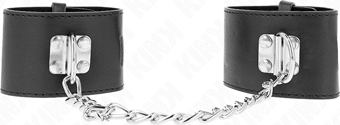 BDSM Fesseln KINK Muñequera mit Kette Schwarz