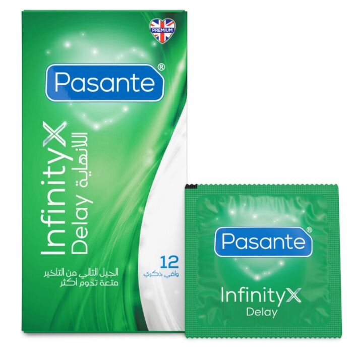 Verzögerung Kondome PASANTE Delay Infinity 12 Stück Verzögerung Kondome PASANTE Delay Infinity 12 Stück