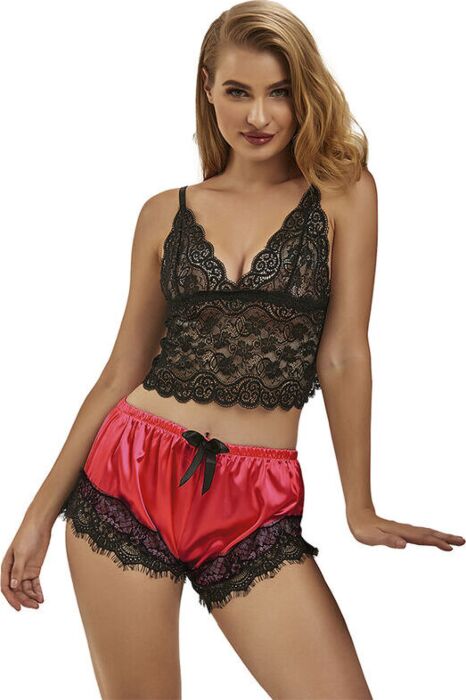 Pijamas sexy SUBBLIME L/XL rot/schwarz | Verführung pur Pijamas sexy SUBBLIME L/XL rot/schwarz | Verführung pur