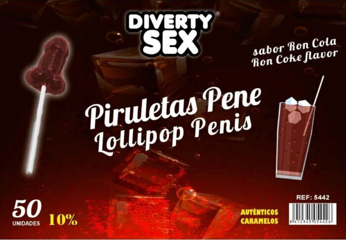 Pirulette Penis Ron Cola Diablo Goloso - Süß & Lustig Pirulette Penis Ron Cola Diablo Goloso - Süß & Lustig
