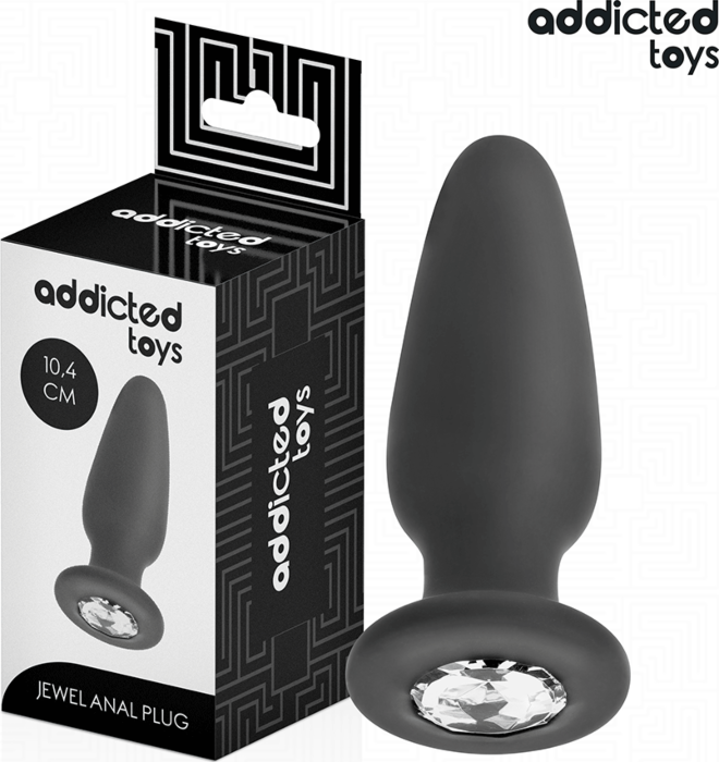 Analplug Addicted Toys M mit Juwel - Eleganz pur