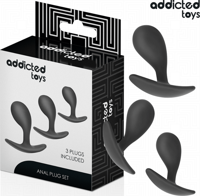 Anal Plug Set Addicted Toys 3er Set für alle Niveaus