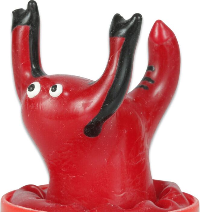 Preservativo Condomerie Escorpio Rot Handgemalt Preservativo Condomerie Escorpio Rot Handgemalt