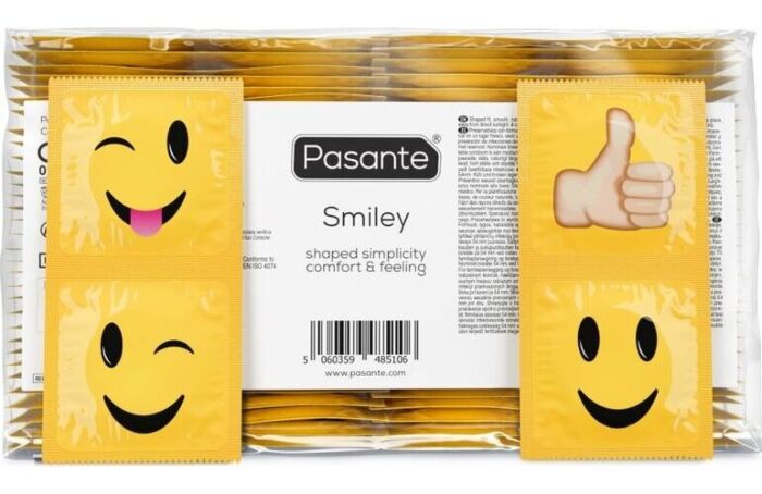 Kondome Pasante Smiley 144 Stück - Lustige Designs für jedes Ereignis