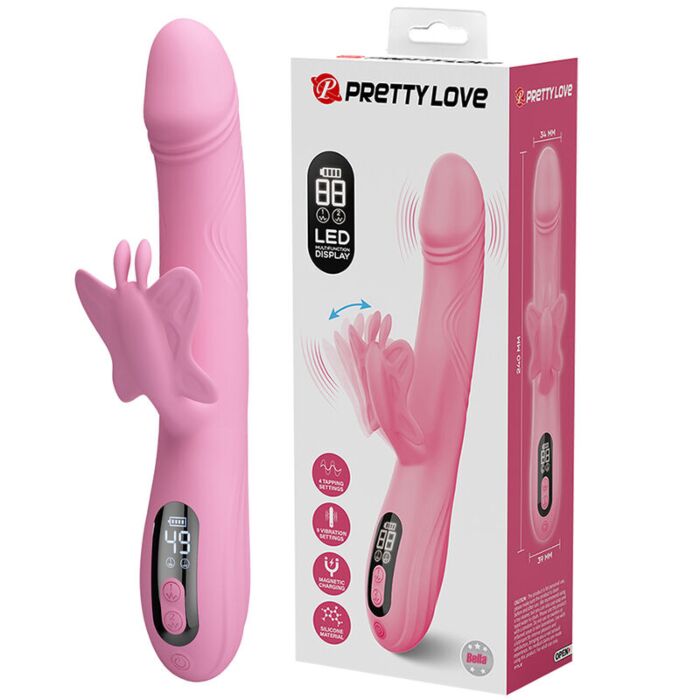 HIGH TECH Bella Rabbit-Vibrator mit LED HIGH TECH Bella Rabbit-Vibrator mit LED