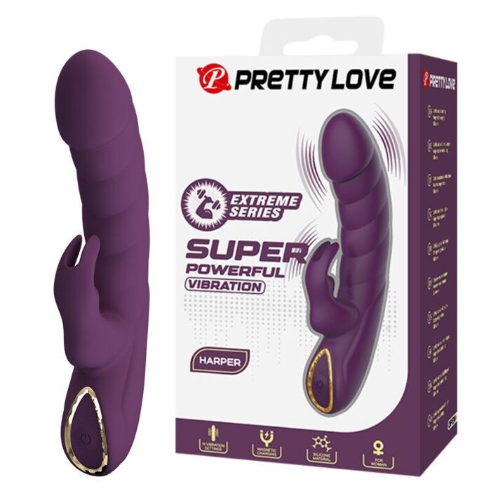 Vibrator HIGH TECH PRETTY LOVE HARPER mit 10 Funktionen Vibrator HIGH TECH PRETTY LOVE HARPER mit 10 Funktionen