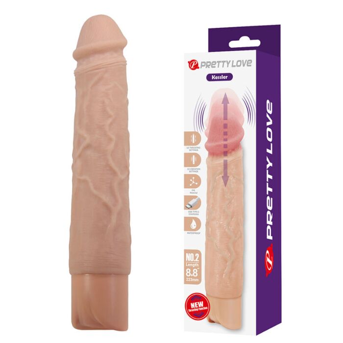 PRETTY LOVE KESSLER realistischer Vibrator mit Stoßfunktion PRETTY LOVE KESSLER realistischer Vibrator mit Stoßfunktion