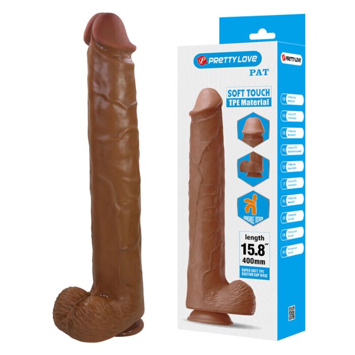 PRETTY LOVE PAT realistischer flexibler Dildo mit Saugnapf PRETTY LOVE PAT realistischer flexibler Dildo mit Saugnapf