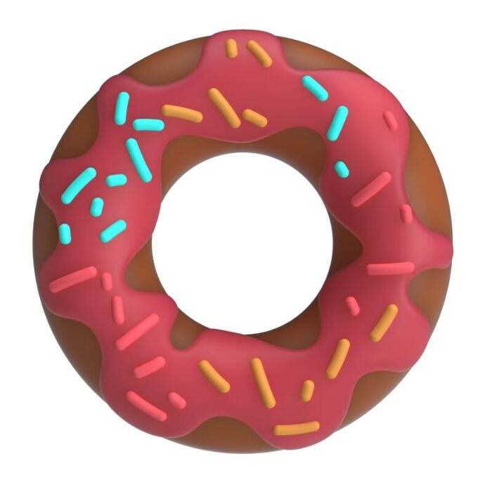 Pretty Love Super Donut Ring in Pink für ihn Pretty Love Super Donut Ring in Pink für ihn