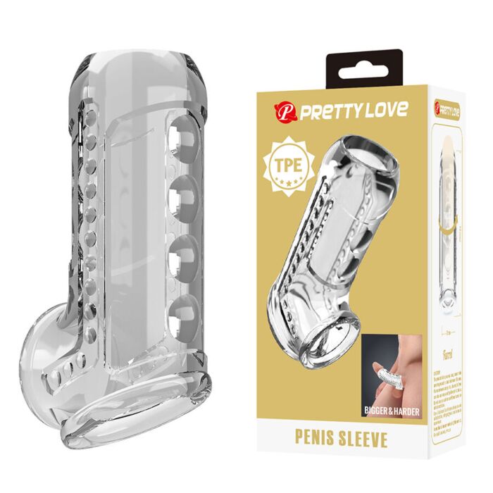 Hülle FOR HIM Transparent Texturiert Penis Hülle FOR HIM Transparent Texturiert Penis