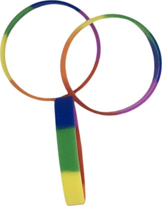 Armband PRIDE Silikon Regenbogen LGBT