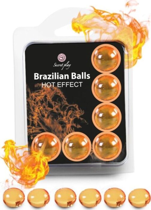 Effektspielzeug SECRETPLAY Set 6 Brazilian Balls mit Wärmeeffekt