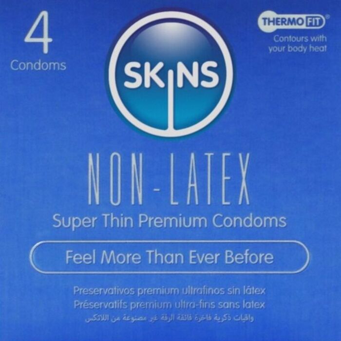Kondome SKINS LATEX-FREE 4er Pack hypoallergen Kondome SKINS LATEX-FREE 4er Pack hypoallergen